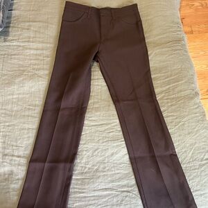 Wrangler Men's Brown Polyester Dress Jean